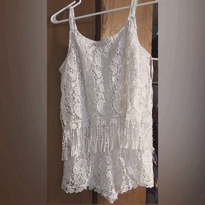 Fashion on Earth, Bridal White Lace Romper